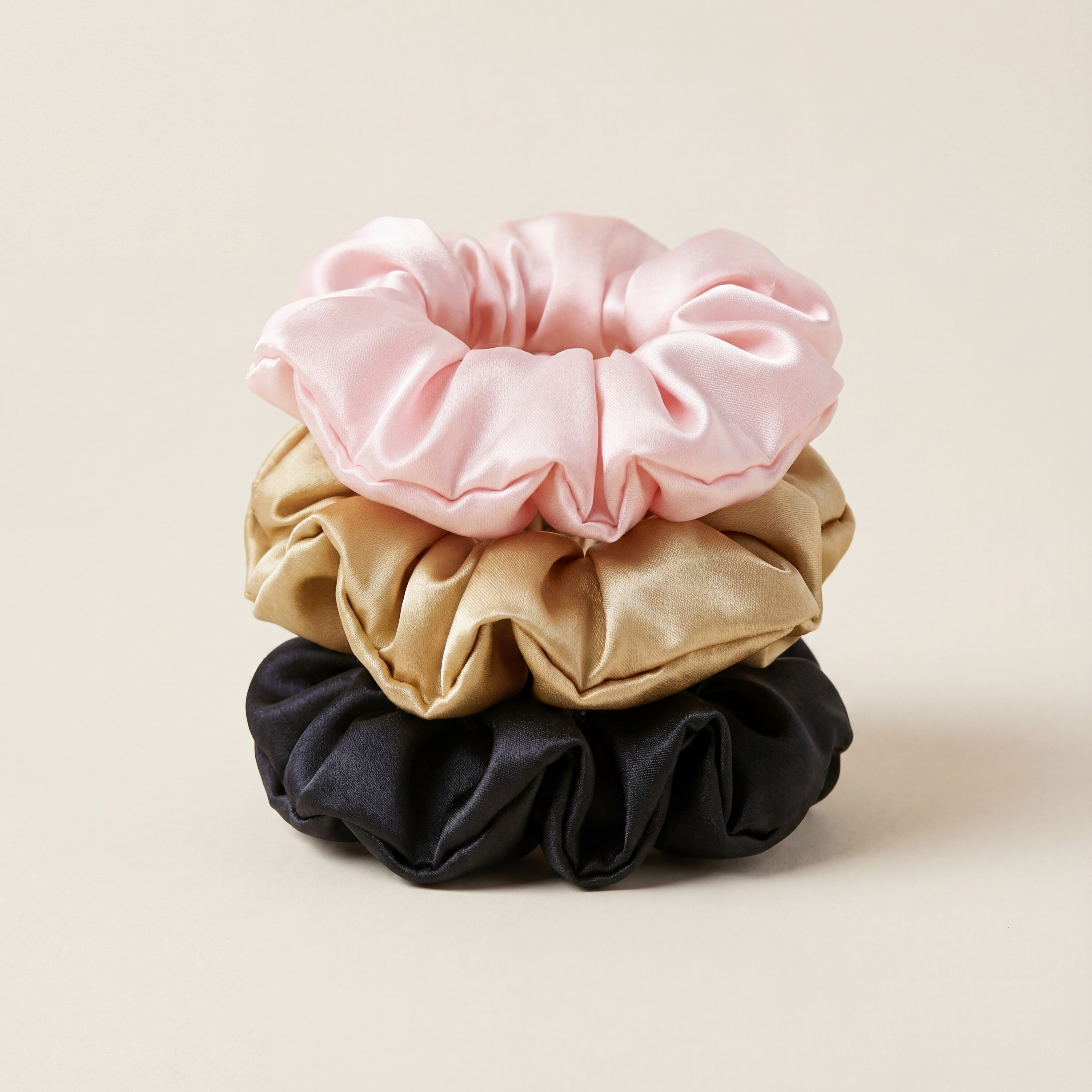 Mulberry Silk Scrunchies — Large set of 3